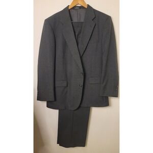 Barrington Men's 2 Piece Suit Jacket 44 Dress Pants 40x31 Gray‎ Charcoal EUC